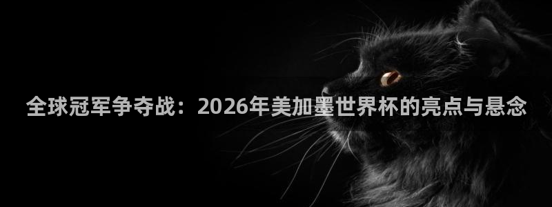 世界杯2026赛程时间表格：全球冠军争夺战：2026年美加墨世界杯的亮点与悬念